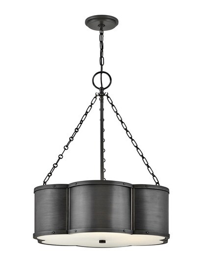 Chance 3 Light Small Drum Chandelier